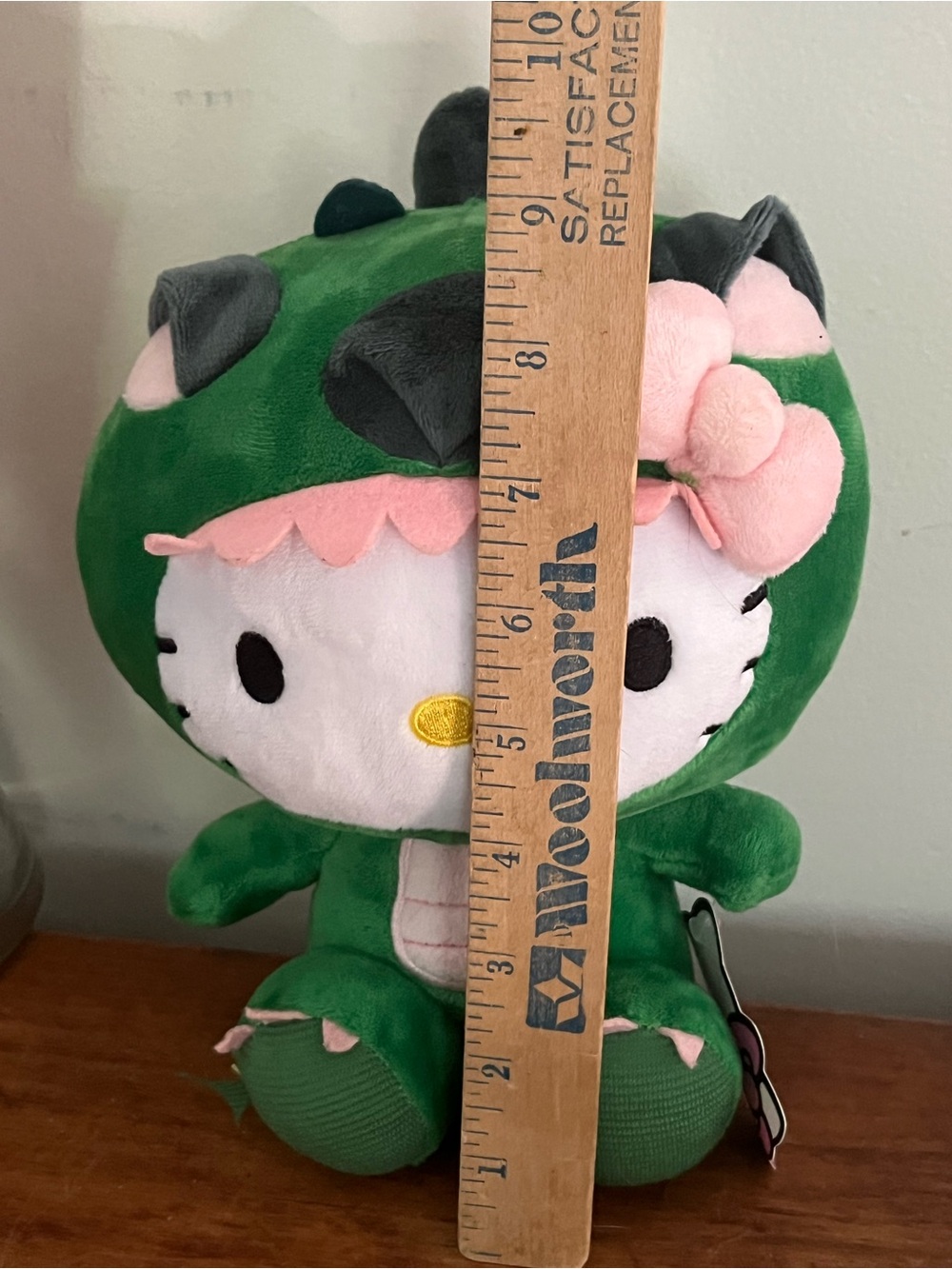 Sanrio Hello Kitty Plush Dinosaur Costume 9” Cute Toy Doll New W Tags - Picture 10 of 11